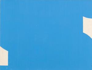 BAUDENBACHER Felix 1977,Blue with raw canvas,2014,De Vuyst BE 2023-10-21