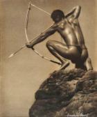 BAUDET Marguerite 1900-1900,Homme tirant à l'arc,Aguttes FR 2010-05-20