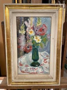 BAUDINIERE Robert 1919,Bouquet de fleurs / Voiliers,Millon & Associés FR 2024-01-25