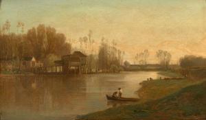 BAUDIT Amedee,Moulin (île Saint-Ouen),1858,Artcurial | Briest - Poulain - F. Tajan 2019-09-24