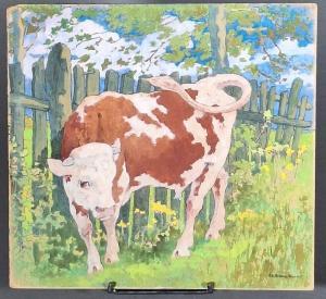 BAUDOT Edouard Louis Henry 1871-1953,La vache joyeuse,Etienne de Baecque FR 2024-03-14