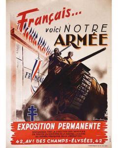 BAUDOUIN PIERRE,Français voici notre Armée Exposition permanente C,1945,Artprecium 2020-07-09