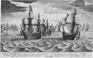 BAUDOUS Robert Willemsz de,Aufbruch einer Flotte der Ostindien-Komp,1603,Galerie Bassenge 2020-06-03