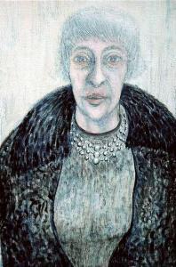BAUER Albrecht 1900-1900,Bauer, Albrecht: Portrait of a woman, 1962.Oil on ,1962,Nagel DE 2008-10-15
