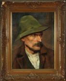 BAUER Albrecht 1900-1900,Portrait eines Herren,Allgauer DE 2013-01-12