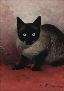 BAUER Carl Franz 1879-1954,A Siamese cat,Bruun Rasmussen DK 2024-04-01