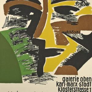BAUER Carl Heinz 1924,Plakat anlässlich der Einzelausstellung,Heickmann DE 2016-03-19