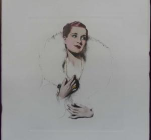 BAUER Carl Josef 1897-1989,Half-length portrait of a glamourous woman,Lacy Scott & Knight 2023-03-17