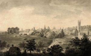 BAUER Ferdinand 1760-1826,An extensive view of Oxford from Christchurch Mead,Christie's 2010-11-04