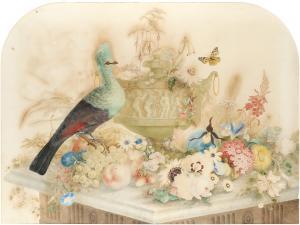 BAUER Ferdinand,Still life with fruit, flowers and an exotic bird ,Woolley & Wallis 2021-08-11