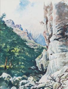 BAUER Fred 1899-1985,Cliff Face,Strauss Co. ZA 2023-05-15