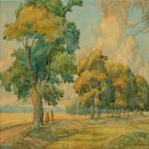 BAUER Herm K 1900-1900,Landscape with persons,1935,Bruun Rasmussen DK 2010-06-28