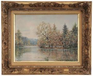 BAUER Hubert 1900-1900,River Landscape,Brunk Auctions US 2014-09-13