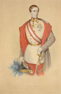 BAUER Josef Anton 1820-1904,PORTRAIT OF FRANZ JOSEPH I,1851,Zezula CZ 2016-12-10
