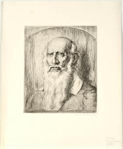 BAUER Karl Konrad Friedr 1868-1942,Portrait Leonardo da Vinci,Allgauer DE 2021-07-23