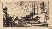 BAUER Marius Alexander J 1867-1932,A girl making stew On the docks,Venduehuis NL 2020-09-09