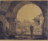 BAUER Marius Alexander J 1867-1932,De ingang van een tempel te Palatina (Van Wissel,1916,Christie's 2005-01-25