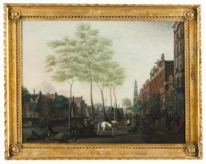 BAUER Nicolaas 1767-1820,A view of Amsterdam,1795,Veritas Leiloes PT 2020-03-04