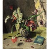 BAUER STUMPFF Jo 1873-1964,bloemen in een delftse vaas,Sotheby's GB 2004-12-21