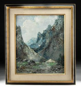BAUER Willi 1923,A tranquil yet awe-inspiring landscape,Artemis Gallery US 2023-01-29