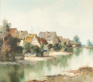 BAUER Willi 1923,Canal Scene,Maynards CA 2023-08-30