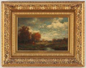 BAUER William C 1862-1904,autumn landscape,South Bay US 2023-01-28