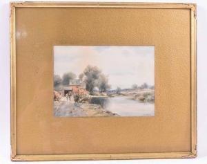 BAUER William C 1862-1904,Landscape with River,Nye & Company US 2020-02-26
