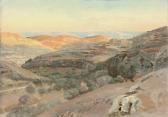 BAUERNFEIND Gustav 1848-1904,View towards the mountains of Moab from Jerusalem,Christie's 2010-06-15