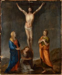 BAUGIN Lubin 1612-1663,La Crucifixion,Osenat FR 2023-09-30
