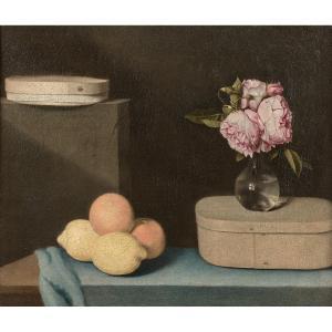BAUGIN Lubin 1612-1663,Nature morte à la boîte de copeaux, vase de roses,,Tajan FR 2019-06-26