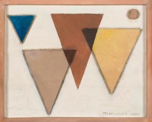 BAUGNIET Marcel Louis 1896-1995,Les trois triangles bruns,1926,Cornette de Saint Cyr FR 2023-12-10