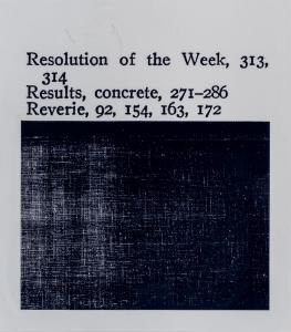 BAUM Erica 1961,Untitled (Resolution of the Week),2000,Art - Rite IT 2023-02-09