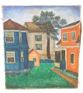 BAUM Mark 1903,depicts three adjacent houses with green lawn and ,Winter Associates US 2017-08-28