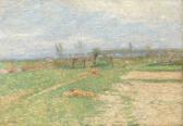 BAUM Paul 1859-1932,Footpath on a grassy slope in a sandy meadow lands,Palais Dorotheum 2014-05-22