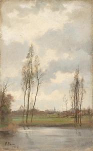 BAUM Paul 1859-1932,Landscape study,1888,Villa Grisebach DE 2023-06-01