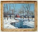BAUM Walter Emerson 1884-1956,The Mill Sellersville- Winter Friedensvi,Alderfer Auction & Appraisal 2007-06-15