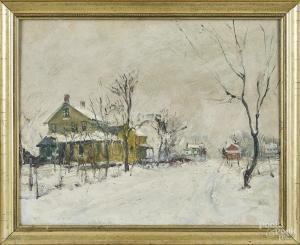 BAUM Walter Emerson 1884-1956,winter landscape,1938,Pook & Pook US 2018-04-28