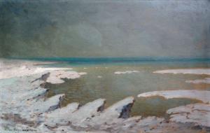 Baumanis Arturs 1892-1975,Sea in winter,Antonija LV 2022-09-10