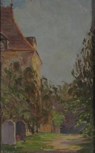 BAUMANN Amalie,VILLAGE SCENE,Halls Auction Services CA 2010-05-10