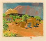 BAUMANN Gustave 1881-1971,Summer Rain,1956,Santa Fe Art Auction US 2024-03-13