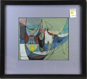 BAUMANN Karl Herman 1911-1984,Composition,1958,Clars Auction Gallery US 2020-12-12