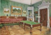 BAUMGARTEN Evgeny 1867-1919,Billiard room of Nicholas,Bonhams GB 2017-06-07