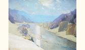 BAUMGARTNER Christian 1855-1942,Paysage hivernal et rivière,Blavignac CH 2006-05-10