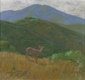 BAUMGARTNER John Jay 1865-1946,Deer Grazing,1936,Clars Auction Gallery US 2017-12-16