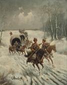 Baumgartner Stoiloff Adolf 1850-1924,The Siberian gold convoy,Christie's GB 2012-07-31