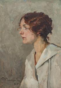 BAUMGARTNER Thomas 1892-1962,Portrait of a lady,1915,Nagel DE 2023-11-08