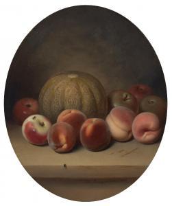 BAUMGRAS Peter 1827-1904,Apples, Peaches and Melon,1862,Christie's GB 2023-01-19