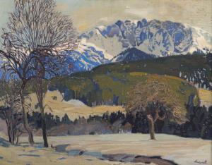 BAURIEDL Otto 1881-1961,Motif from the Alps,Palais Dorotheum AT 2019-03-09