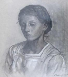BAURNFEIND Lena 1875-1953,Portrait einer jungen Frau,Zeller DE 2018-12-05