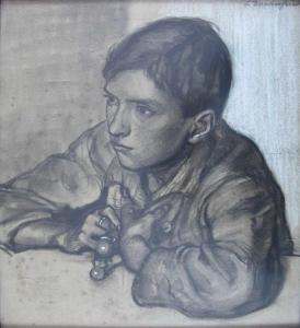 BAURNFEIND Lena 1875-1953,Portrait eines Knaben,Zeller DE 2018-12-05